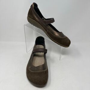 Naot Kirei Brown Suede Leather Flats